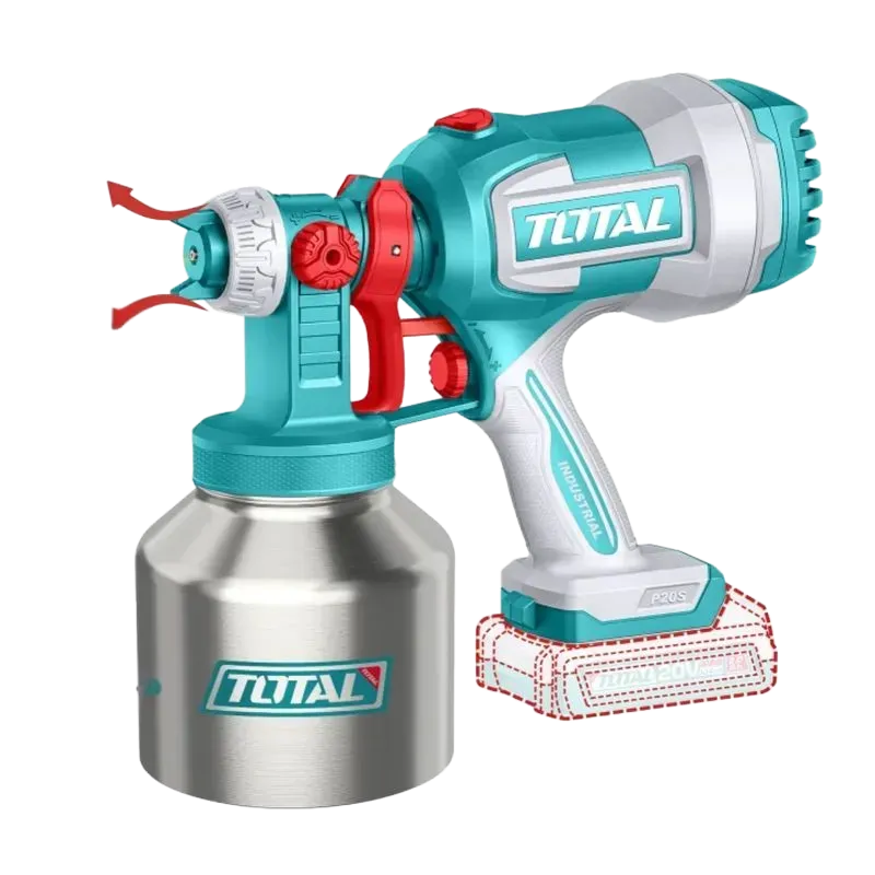 [6932584802166] Pistola para Pintar Inalámbrica 20V Total 800ml TSGLI20041