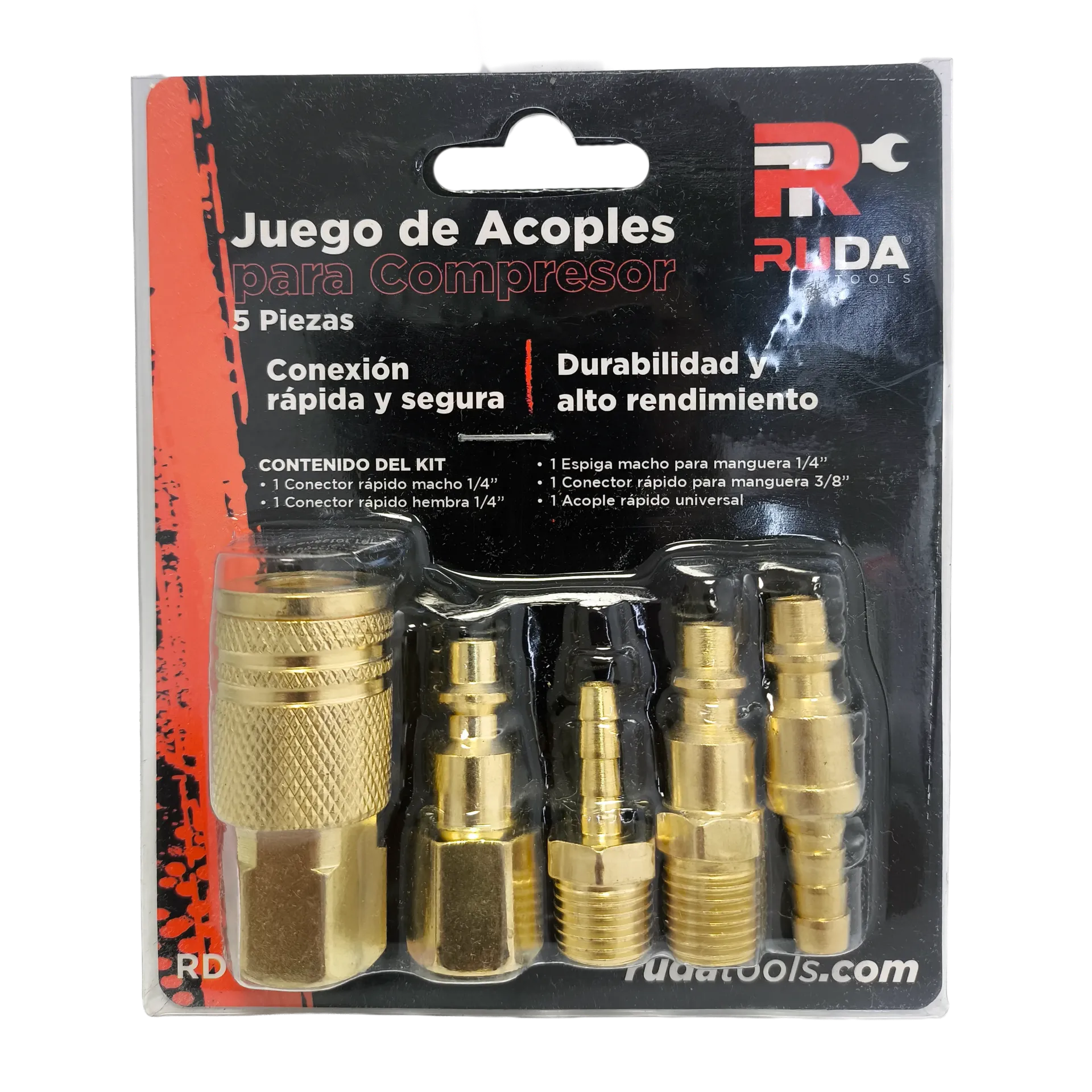 [6920230500054] Juego de Acoples Rápidos para Compresor 5 Piezas