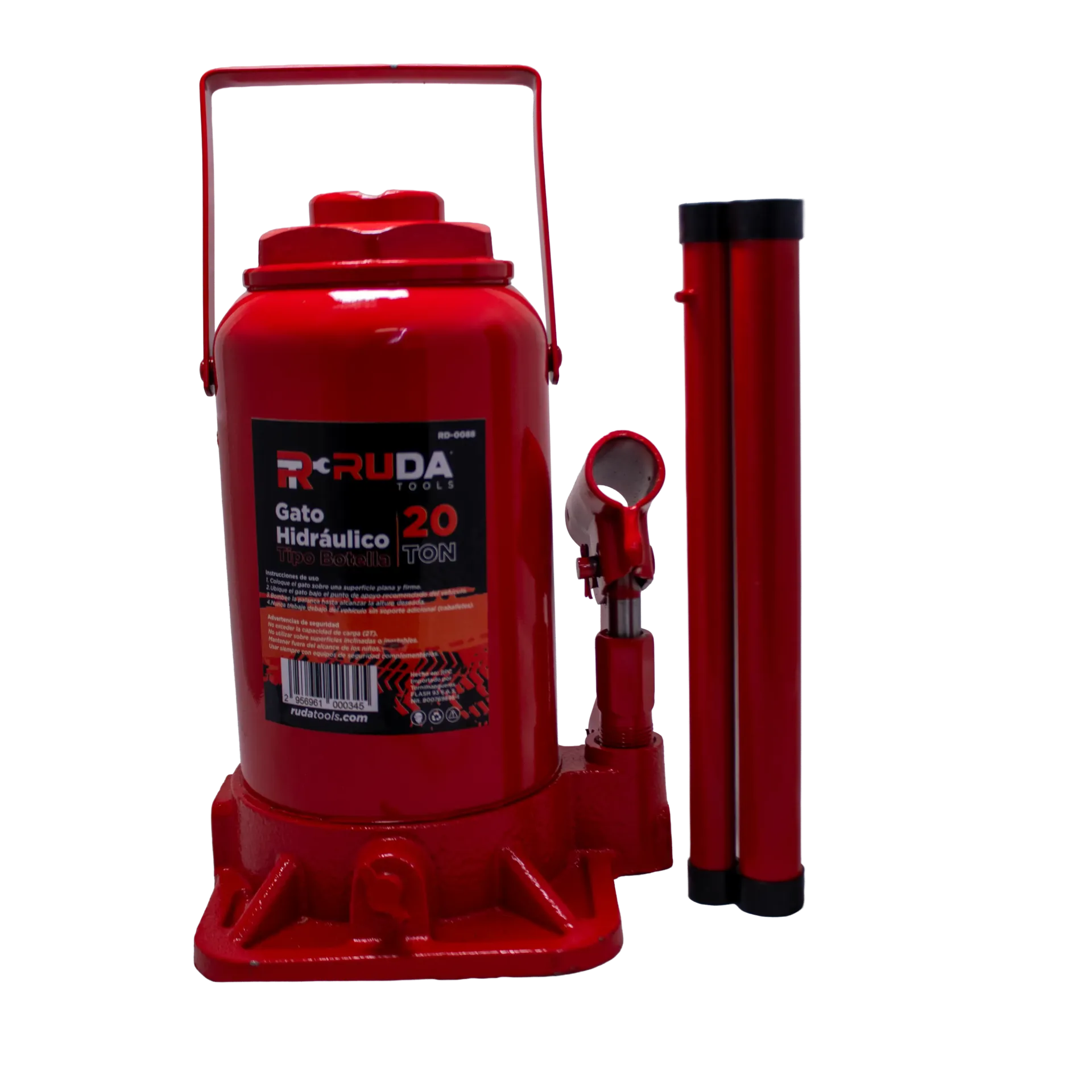 [2956961000345] Gato Hidráulico Tipo Botella 20 Ton RUDA