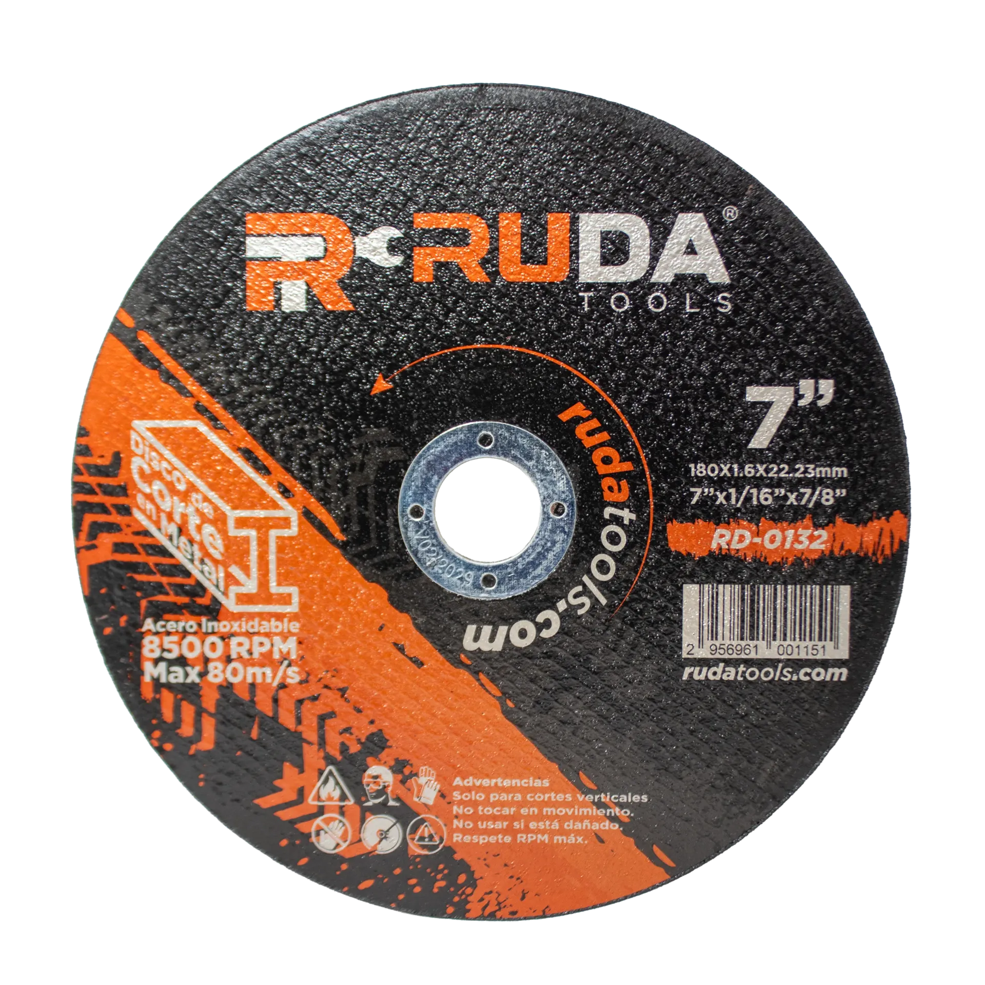 Disco Corte Metal 7x1/16x7/8 RUDA