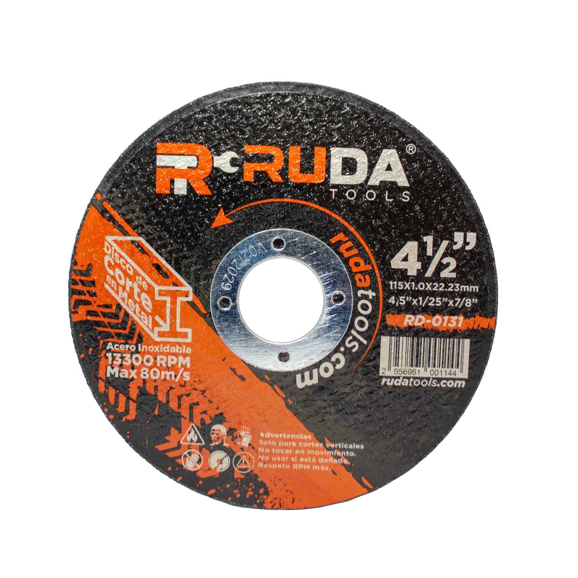 [2956961001144] Disco Corte Metal 4 1/2x1/20x7/8 RUDA