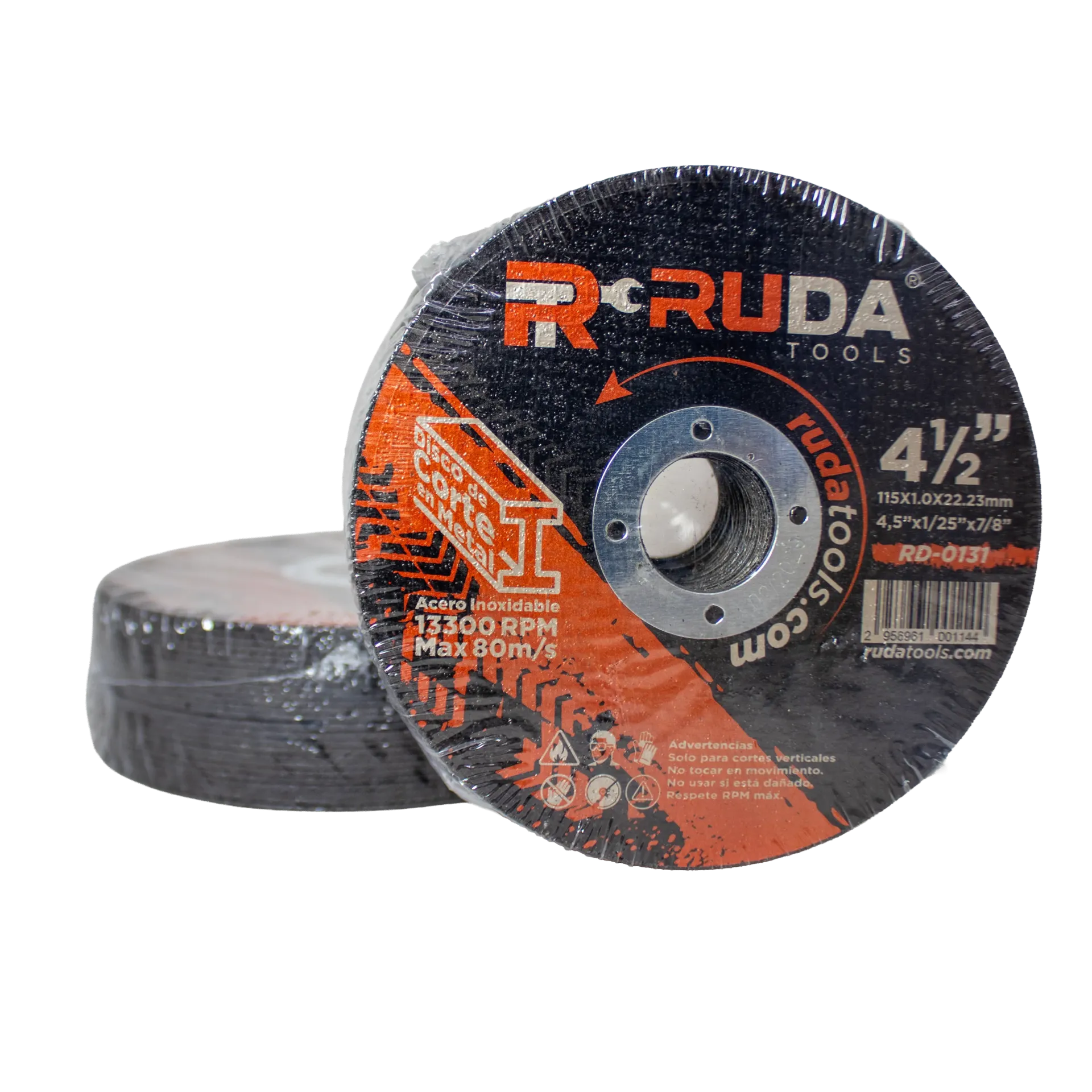 Disco Corte Metal 4 1/2x1/20x7/8 RUDA X 50 UND