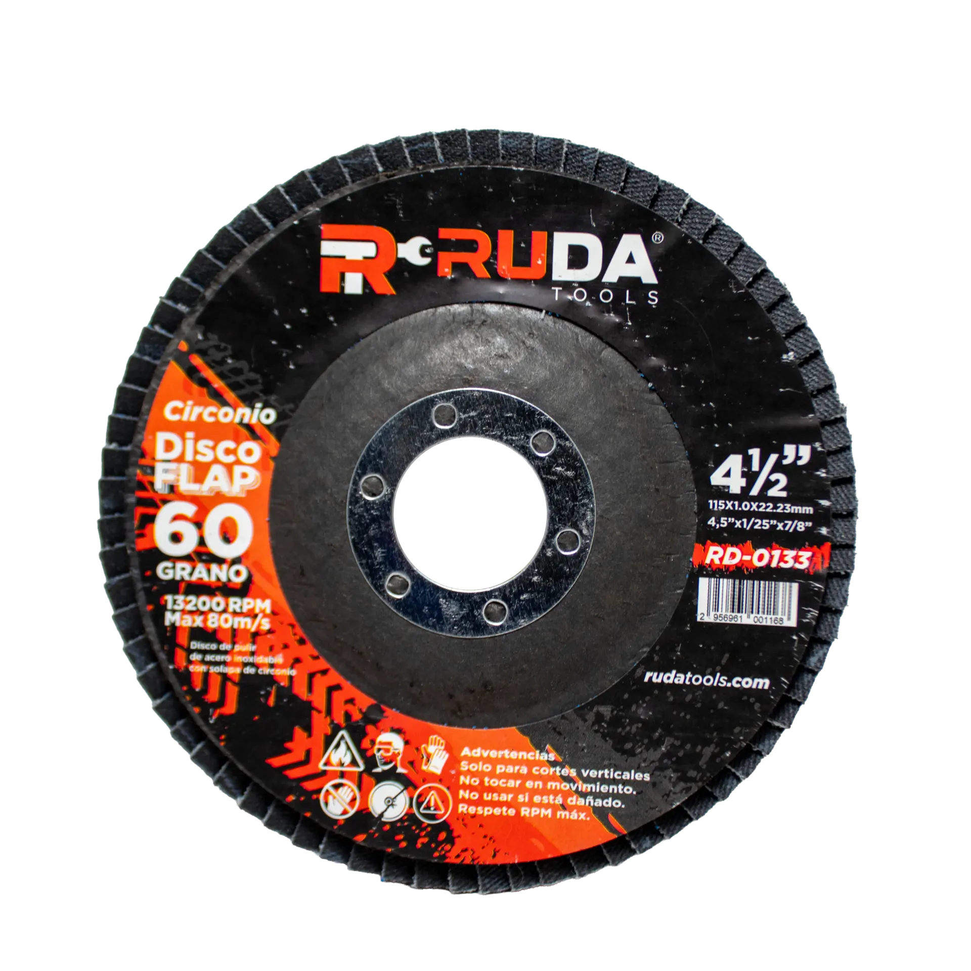 Disco Flap 4 1/2x7/8 Grano 60 Azul RUDA