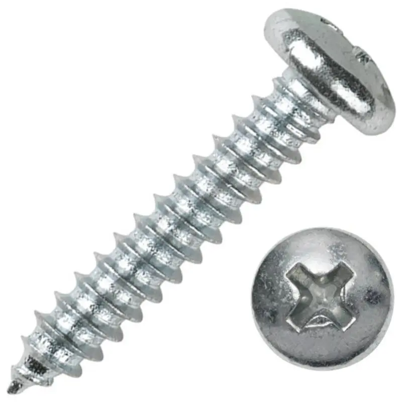 [114079] Tornillo Goloso Cabeza Cilíndrica Phillips Zincado 8x1