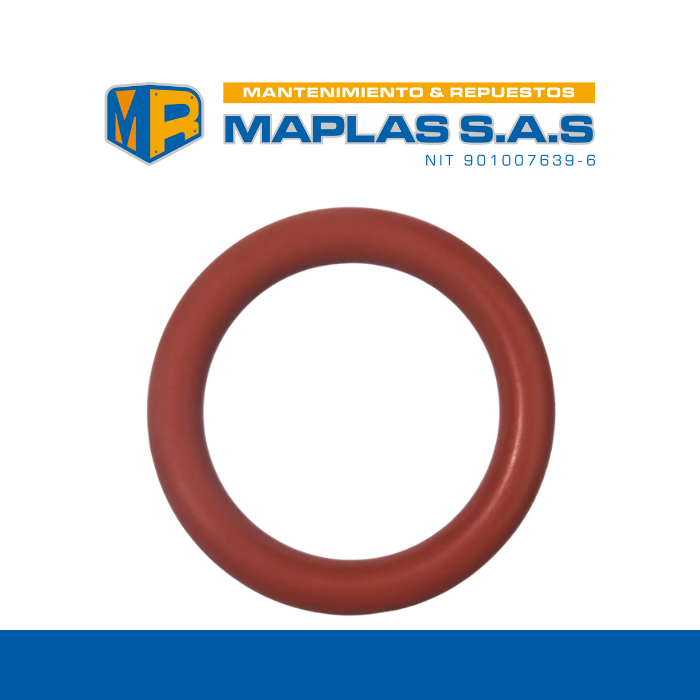 [011-S] O-Ring de silicona roja 011