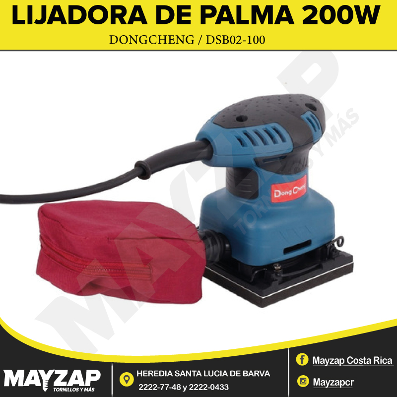 [01301030020] Lijadora de palma Dongcheng 100 x 110 mm 200W