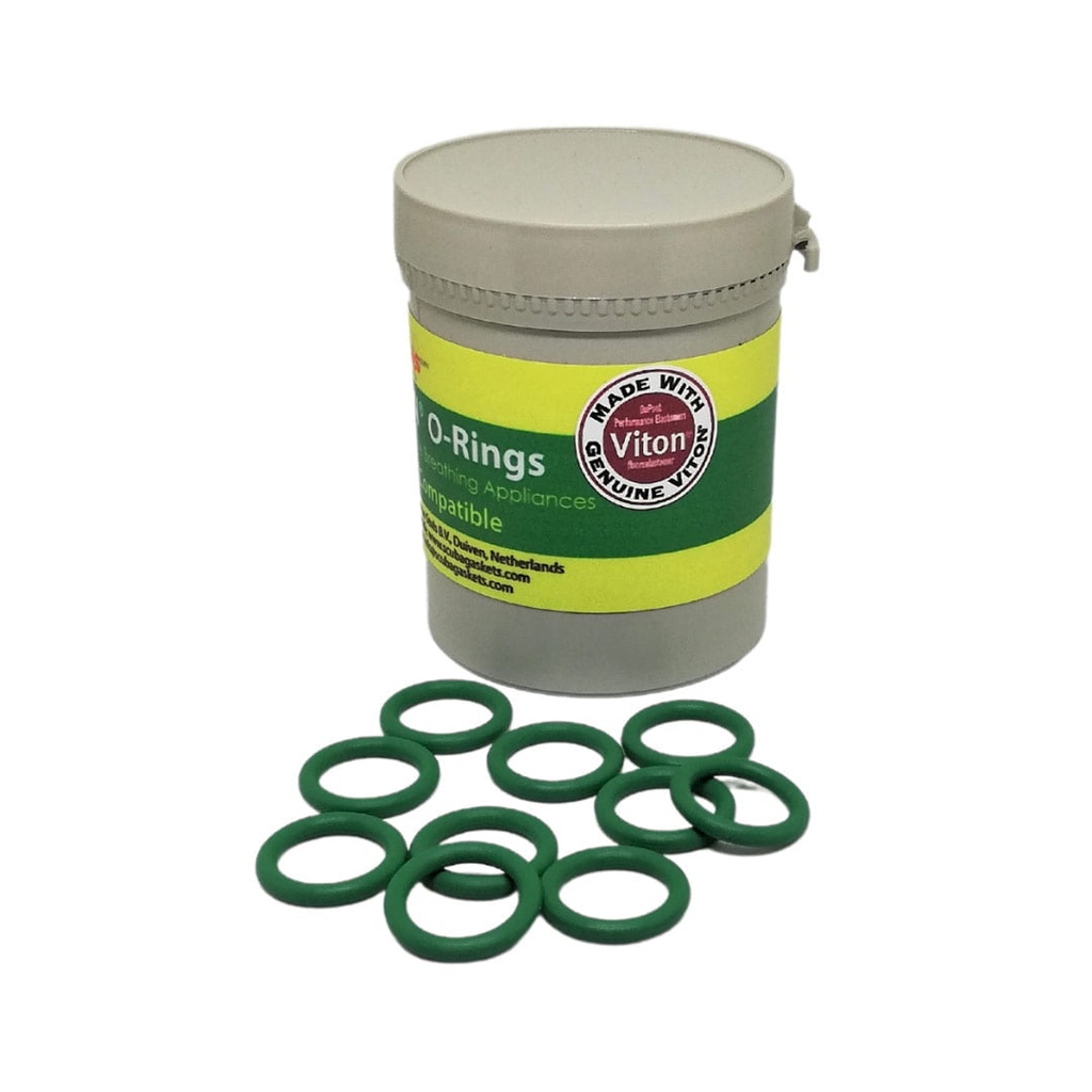 O'Ring Oxigenado Verde 015 Silicionado