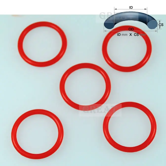 [015-S] O’Ring de silicona roja 015