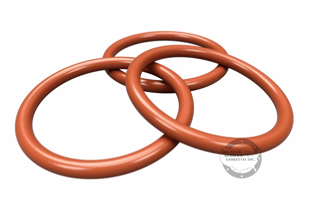 O-Ring de silicona roja 017