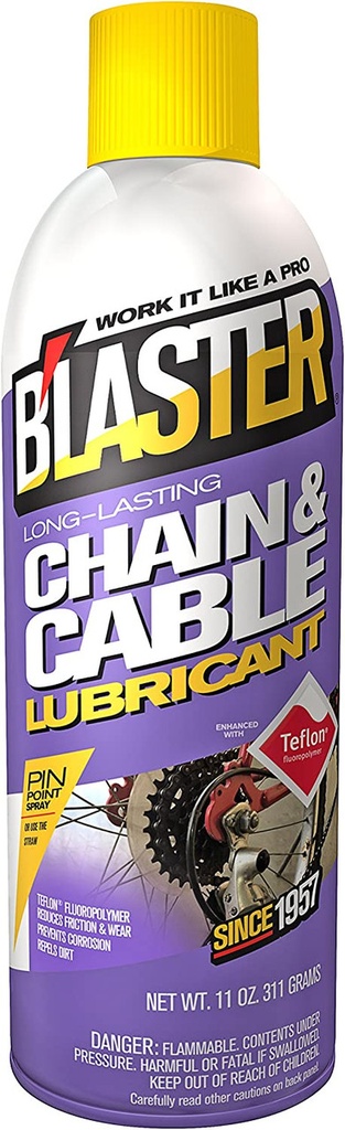 Lubricante de cadena y cables Blaster 11 oz