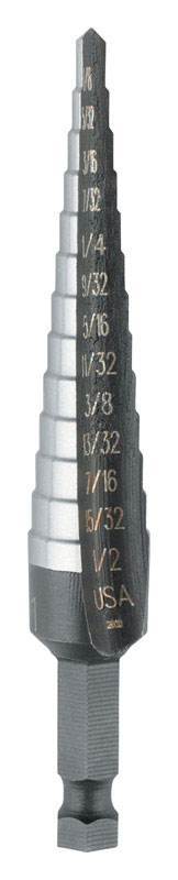 Broca escalonada IRWIN 10231 1/8" a 1/2"