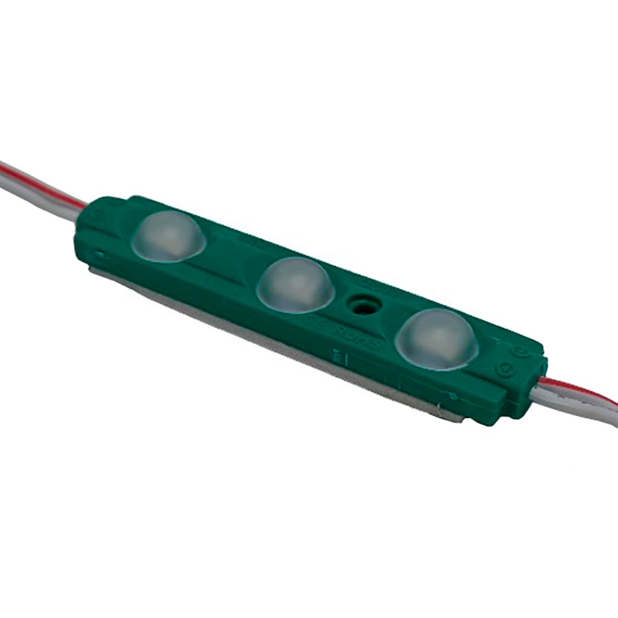 [070202096] Bombillo techo módulo 3 LED 12V verde