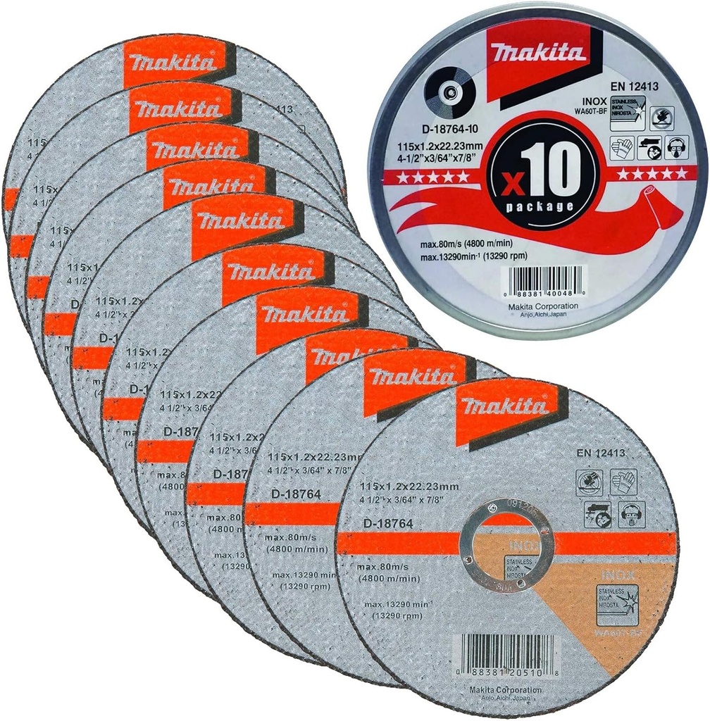 [088381204798] Disco abrasivo para pulir metal 4-1/2" Makita