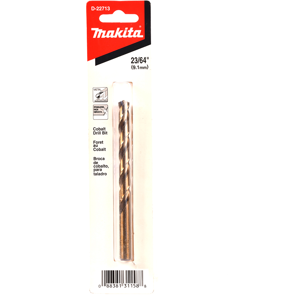 [088381310864] Broca HSS-G Acero Rápido 9/64" x 2-7/8" Makita