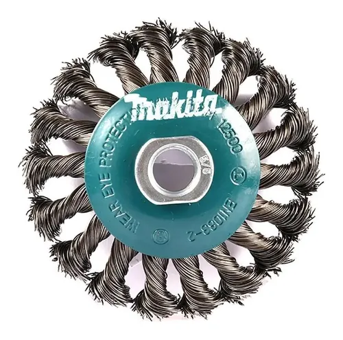 Grata de alambre angular trenzado Makita 5/8" x 4 1/2" para limpieza de esquinas