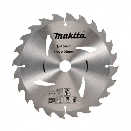 [088381597098] Disco sierra circular Makita 7-1/4" 24TPI 20 mm