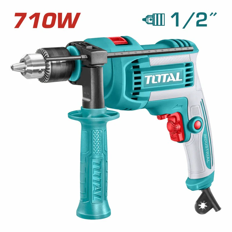 Taladro Percutor Industrial Super Total 1/2" 710W