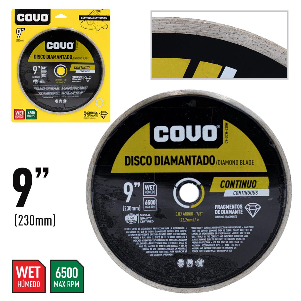 DISCO DIAMANTADO CONTINUO 9'