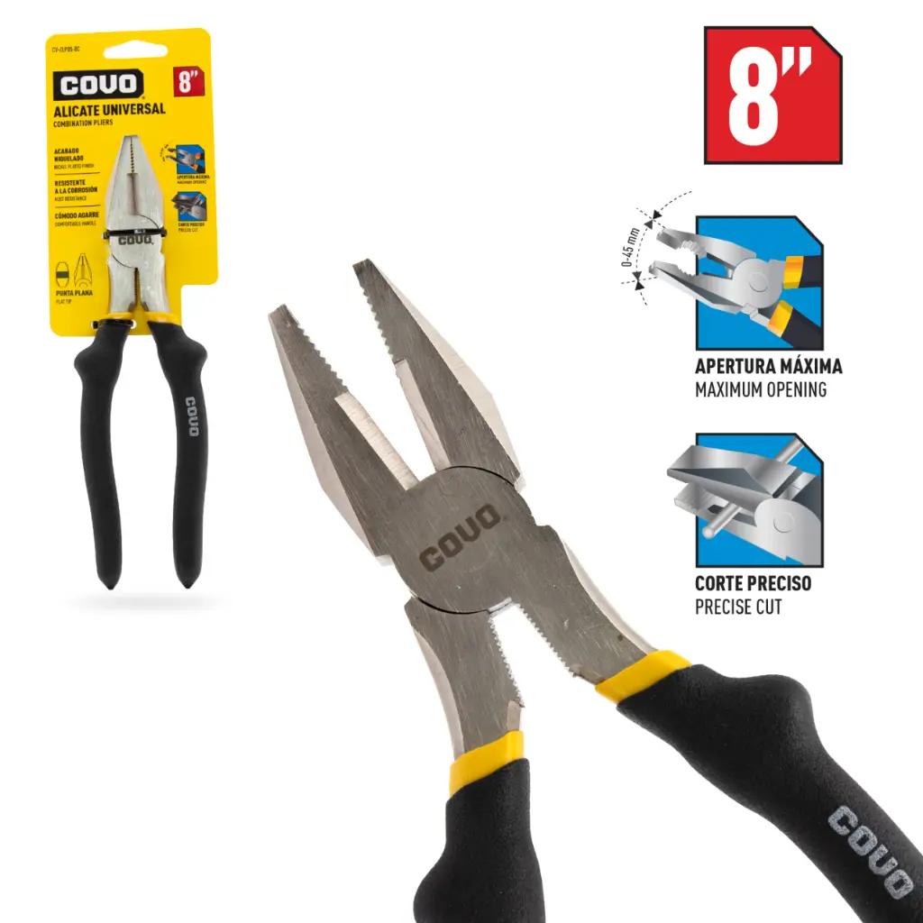 [7453038446860] ALICATE UNIVERSAL 8" BLISTER