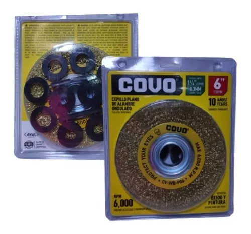 CEPILLO PLANO ALAMBRE ONDULADO 6" (CV-WB-P06)