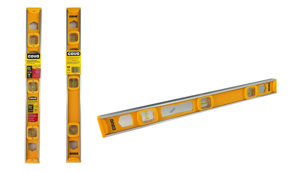 [(CV-LRM-24)] NIVEL PROFESIONAL MAGNÉTICO DE ALUMINIO 24"