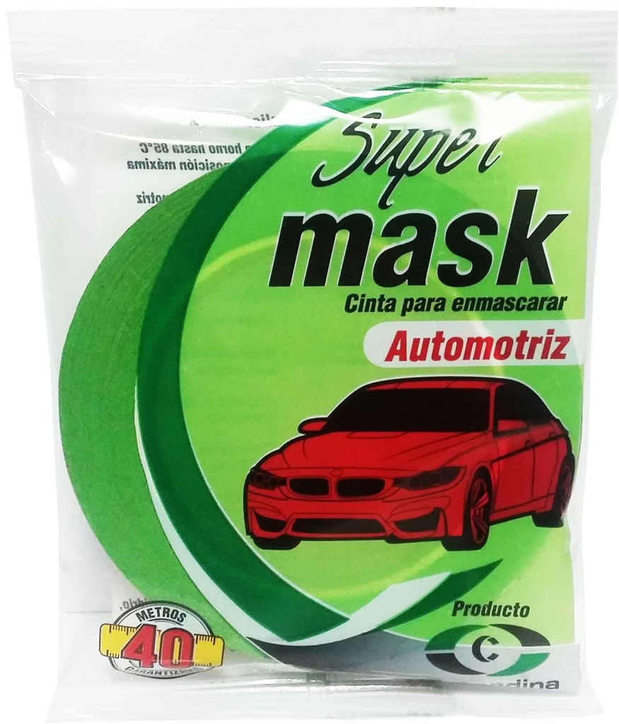 CINTA ENMASCARAR AUTOMOTRIZ VERDE 1/2 12MMX40MTS
