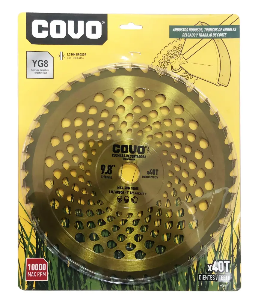 [CV-BCB04] DISCO CORTE CÉSPED RAMAS SIERRA CIRCULAR 9.8' 40 DIENTES