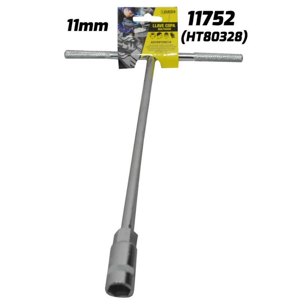 LLAVE COPA EN T CON CUADRANTE 11 MM
