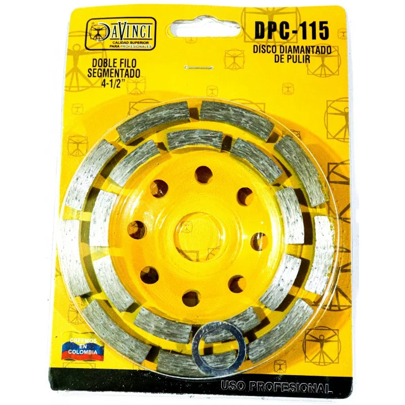 DISCO DIAMANTADO PARA PULIR 4.1/2 DOBLE FILO SEGMENTADO