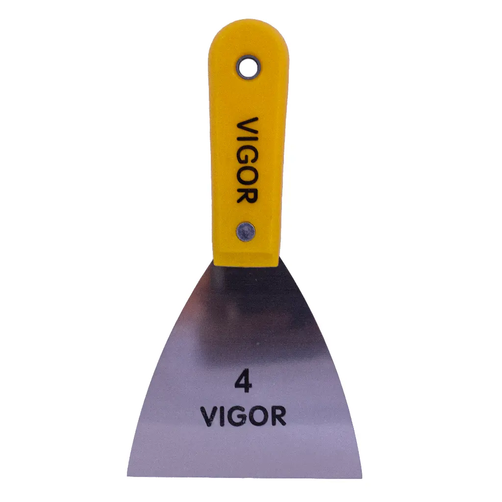 [(YES-1464-4)] ESPÁTULA FLEXIBLE MANGO PLÁSTICO 4" VIGOR