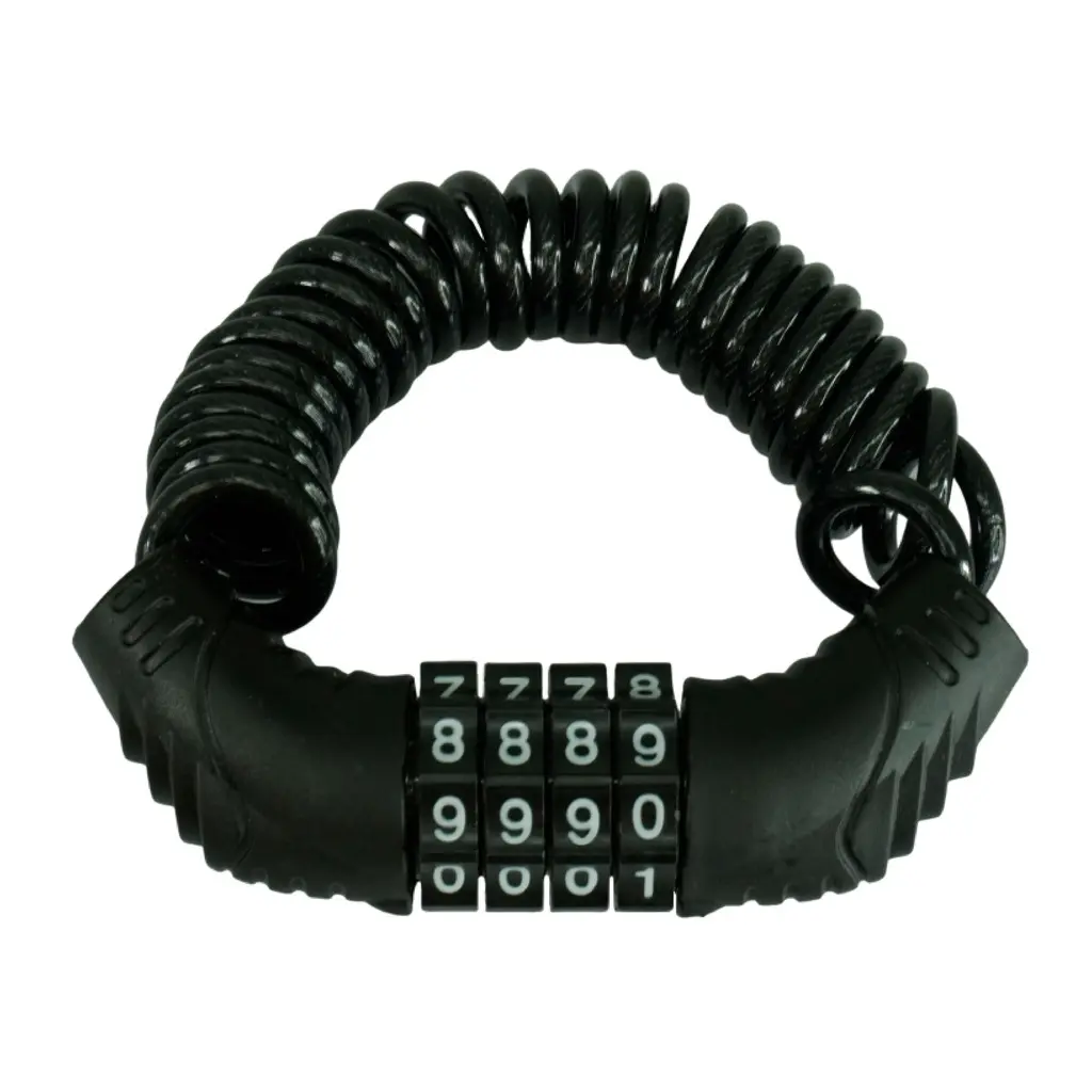 CANDADO GUAYA BICICLETA CON CLAVE 4 DÍGITOS 1.5 MTS UDUKE