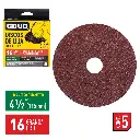 DISCOS DE LIJA PARA ESMERIL GRANO 16 X 5 UNDS