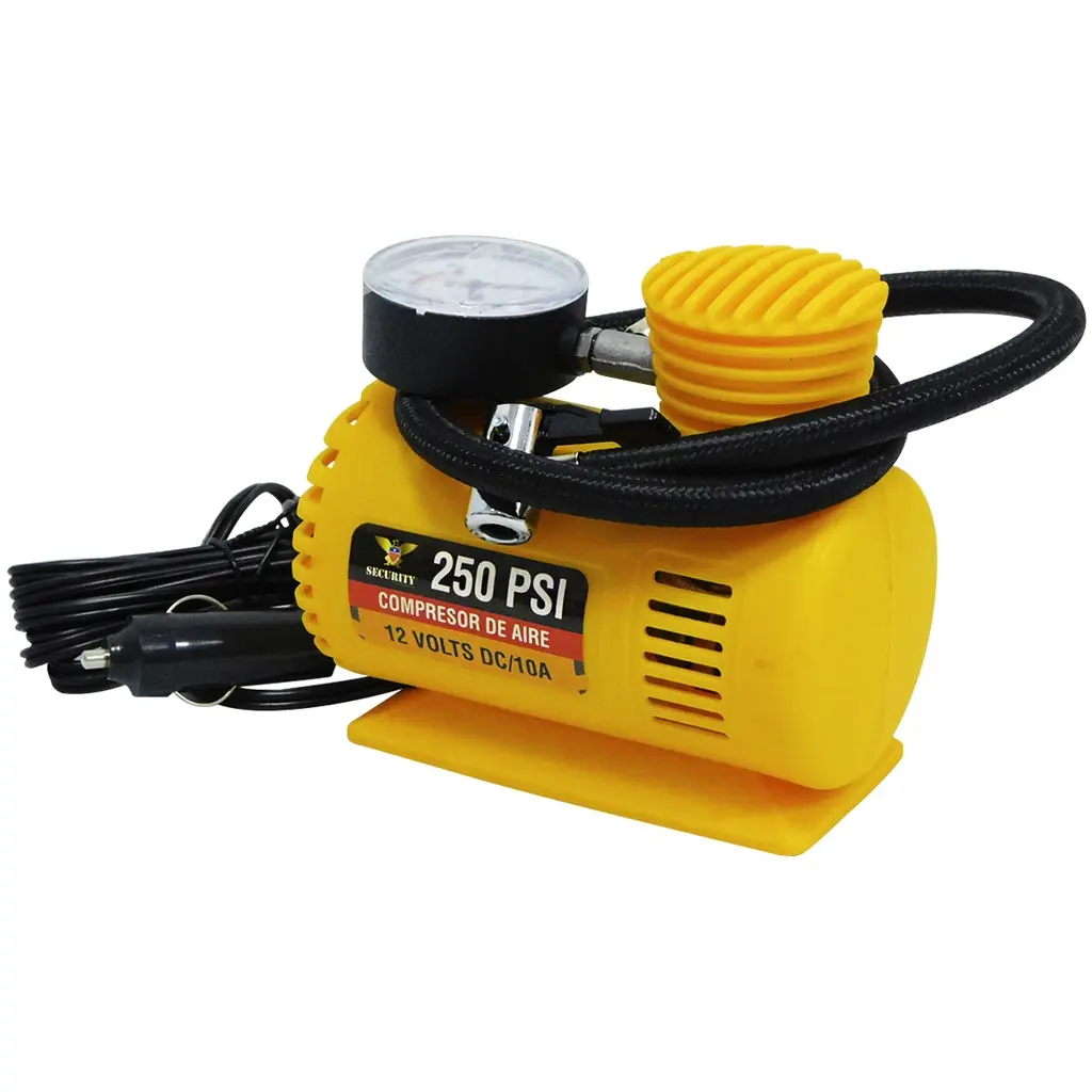 Compresor de Aire 250 Psi Security para Carro 12v