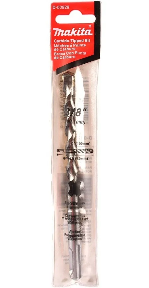 BROCA SDS PLUS MAKITA 3/8" X 6 1/4" D-00929
