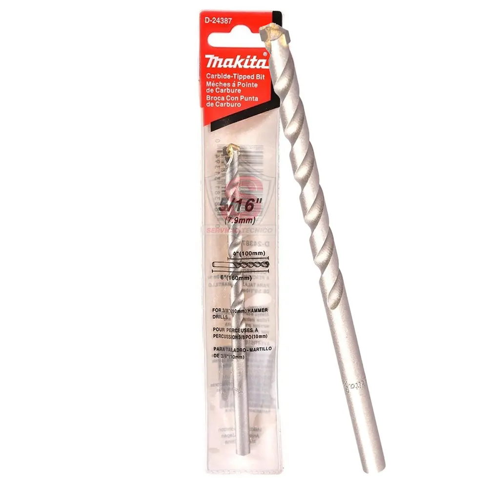 [088381313940] BROCA MURO RECTA CTG 5/16" X 6" (D-24387)