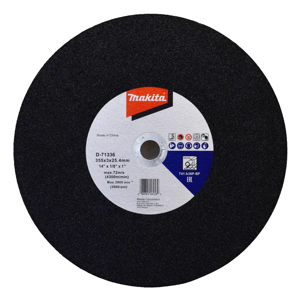 [088381560580] DISCO ABRAS CORTE METAL 14" A36P X 1/8"X 1" D-71336