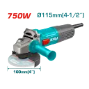 Pulidora 4 1/2 710W Total Industrial + Mango Auxiliar