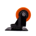 Rodachina Giratoria RUDA 2" Naranja X 4 Unidades