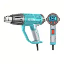 Pistola de Calor TOTAL UTB16056 | 1600W | Pantalla LCD + Kit de Accesorios