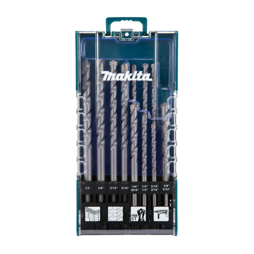 Set de Brocas para Muro Makita D-77132 | 12 Piezas de Alta Precisión