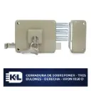 CERR. DE SOBREPONER TRES BULONES DERECHA MARCA KRON  