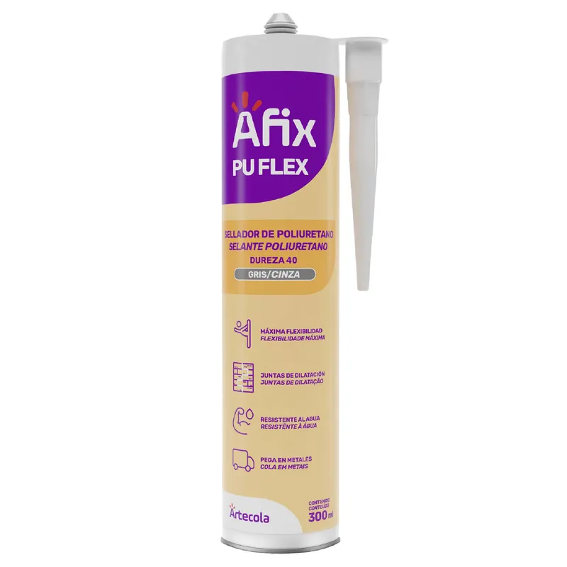SELLADOR POLIURETANO AFIX GRIS CARTUCHO 300 ML