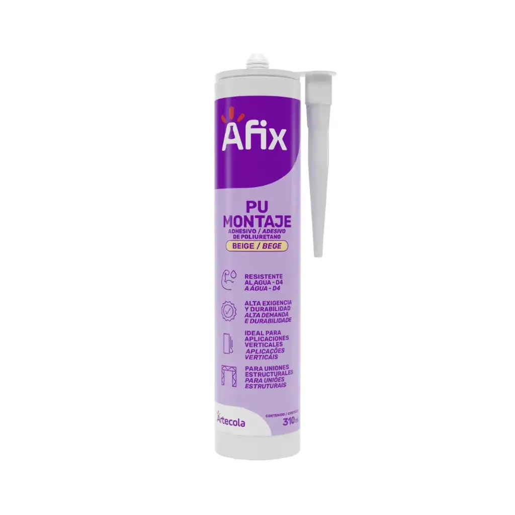 PEGANTE DE MONTAJE Y FIJACION EN POLIURETANO 310ML