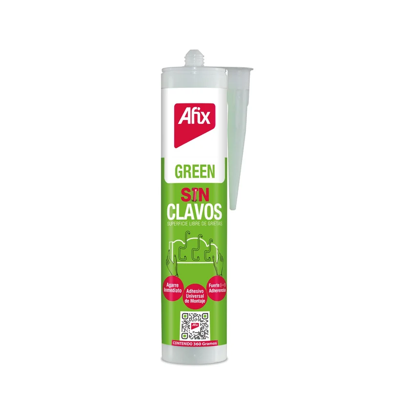 ADHESIVO UNIVERSAL DE MONTAJE SIN CLAVOS AFIX GREEN 360GR
