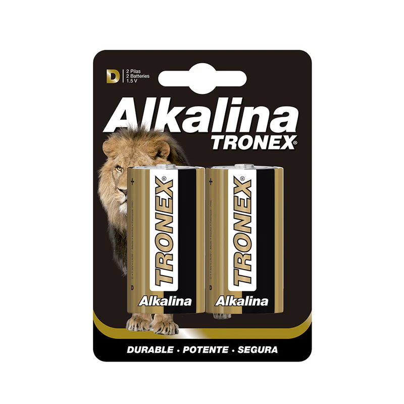 PILA ALCALINA TRONEX TIPO D X 2