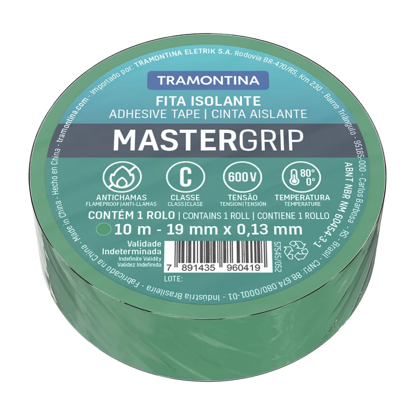 [7891435960419 (57545/052)] CINTA AISLANTE 10M 0.13MM VERDE