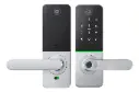 Cerradura Digital CERTUS Plata y Negro Smart Lock con Huella y Wi-Fi