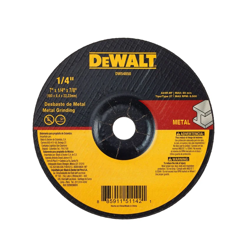 DISCO PARA PULIR 7' X 1/4 DEWALT DW54850