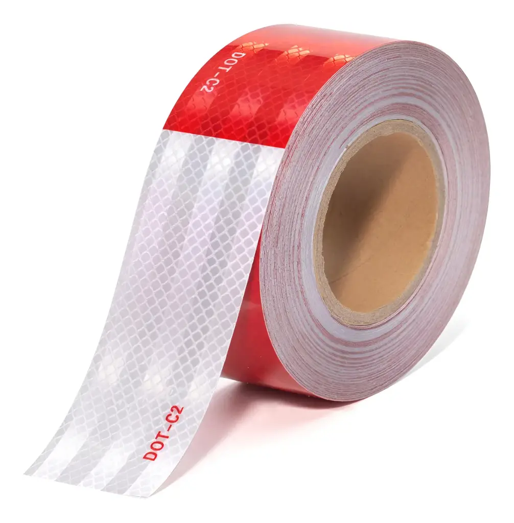 CINTA REFLECTIVA ROJO/BLANCO 3M CHINA X METRO