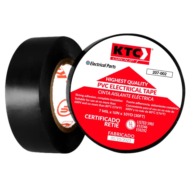 [207-002] CINTA AISLANTE NEGRA PEQUEÑA 10YD KTC